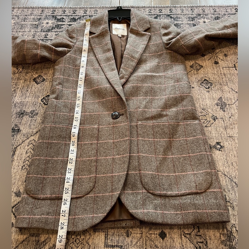 Madewell women’s Larsen blazer plaid jacket size XXS - Picture 12 of 12